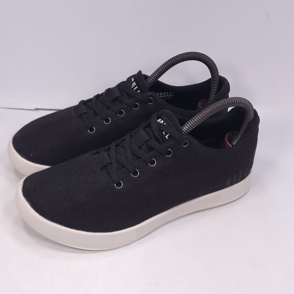 NOBULL Lace Up Athletic Sneaker Shoe Mens Size 6.5 Womens Size 8 Black - Picture 1 of 10